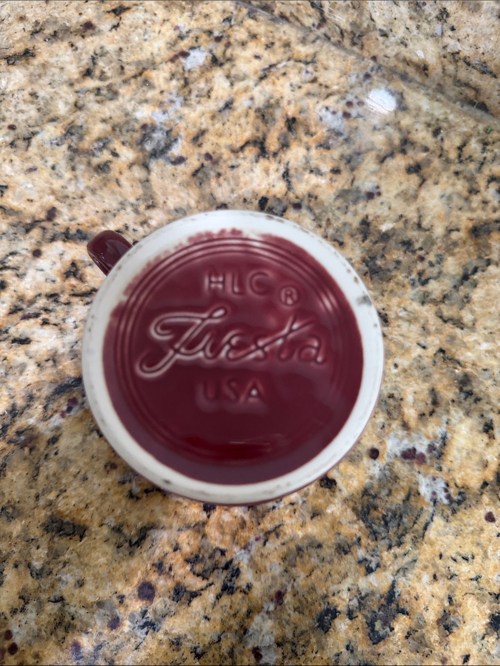 One Fiesta Fiestaware Ring Handle Mug - Picture 5 of 5
